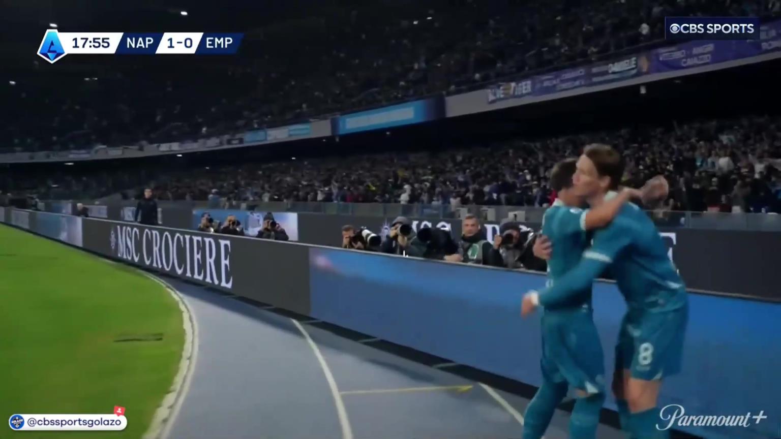 完美進球！麥克托米奈中場帶球一條龍外圍勁射破門！